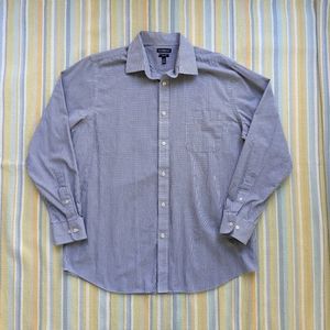 ⭐ Croft & Barrow Easy Care Classic Fit plaid dress shirt size 16.5 34/35